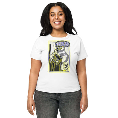 HARDCORE UNIVERSITY DEUCES Women’s high-waisted t-shirt