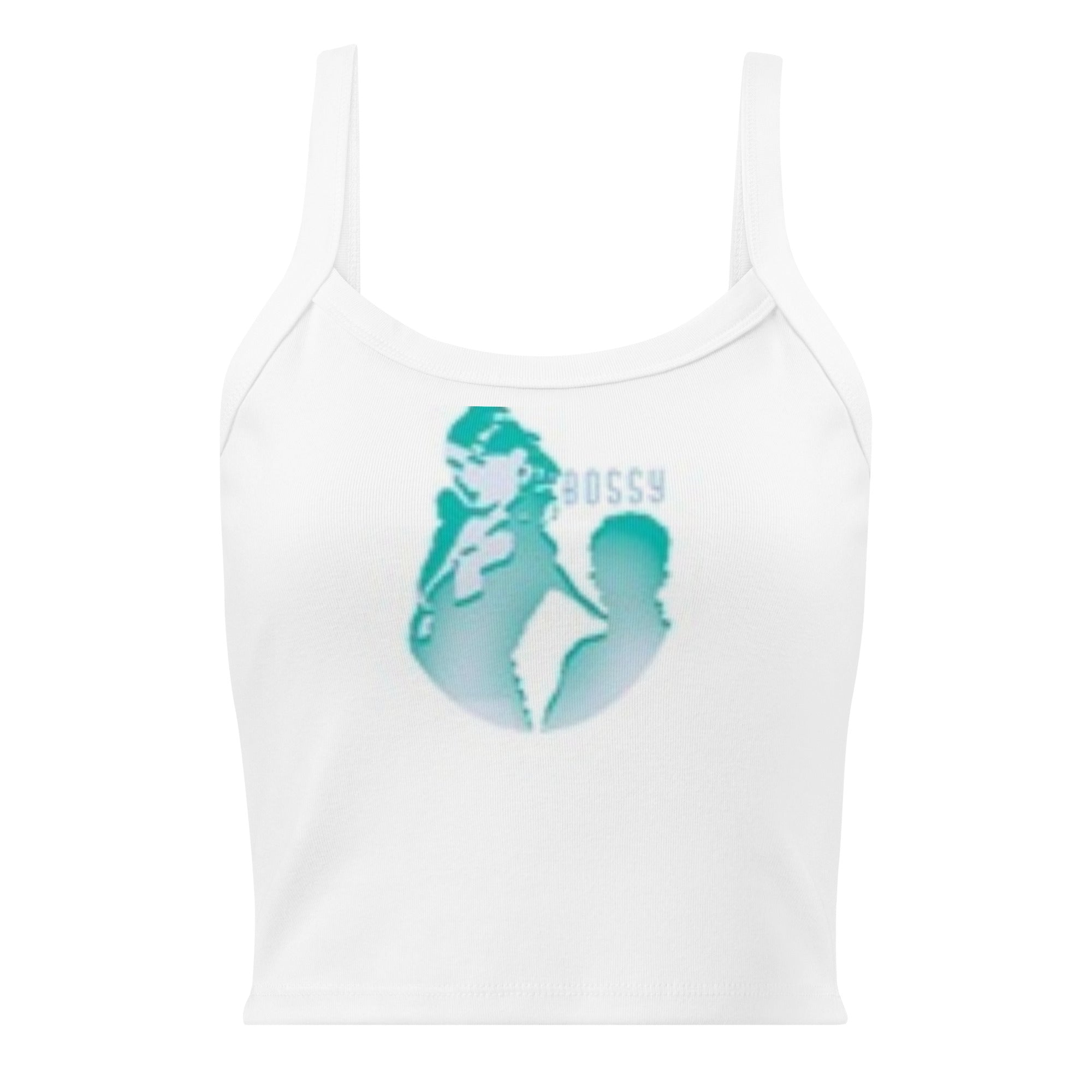 HARDCORE UNIVERSITY BOSSY Women’s micro-rib tank top